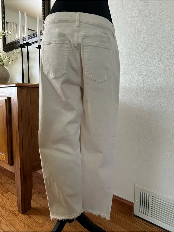 LOFT The Straight Crop Jeans - Image 5
