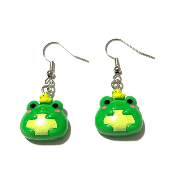 Frog earrings Green - Image 2