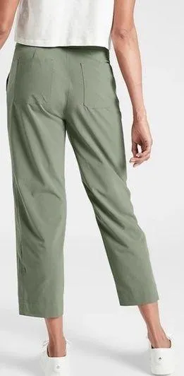 athleta tribeca utility crop laurel olive pants - Image 2