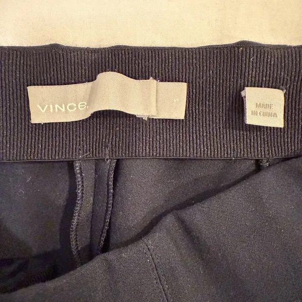 Vince navy Ribbed Waistband Pants - Image 2