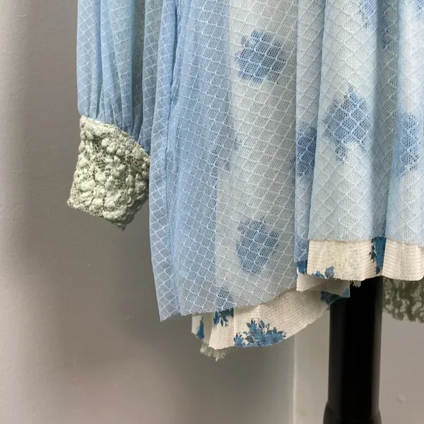 We are HAH Blue Make it a Double Reversible Lace Robe Medium Hot As Hell - Image 6