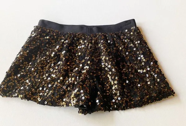 Authentic Icon AI Sequin Shorts Gold - Image 6