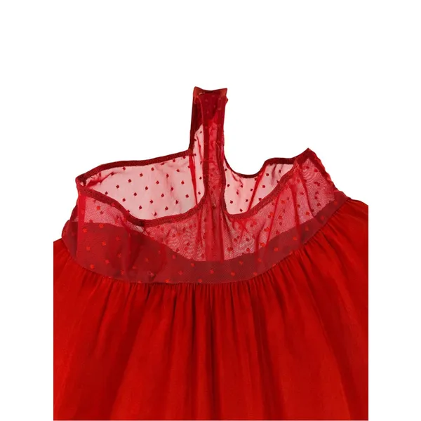 Intimately Free People Rust Red Draped Deep V-Neck Bodysuit L Romantic Date - Image 4