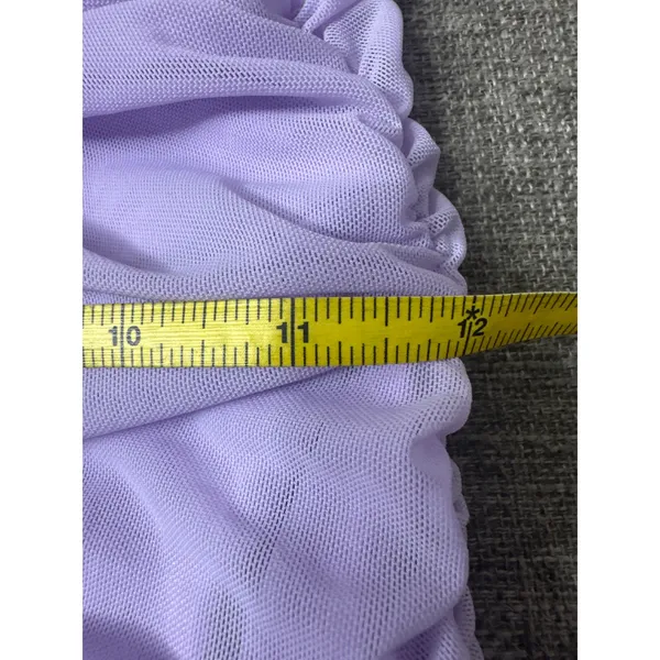 Womens Lg Lavender Ruched Cowl Neck Maxi Gown Sleeveless Purple Sexy Long Dress - Image 12