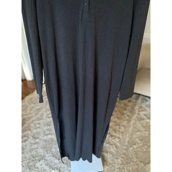 Aerie Ribbed Polo Maxi Dress‎ Soft Quiet Luxury Clean Girl Lounge Relax Everyday - Image 4
