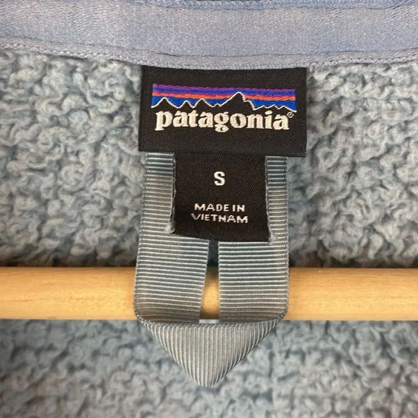 Patagonia Blue Long Sleeve Half Zip Fleece Jacket S - Image 5