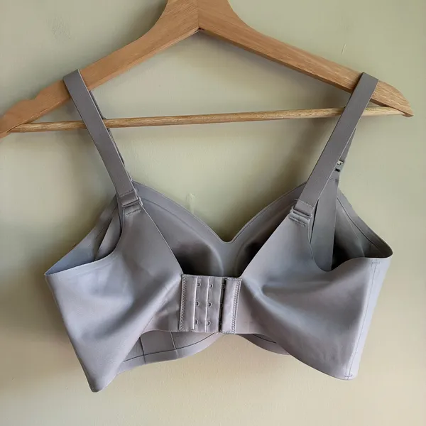 momcozy purple nursing bra women's medium nylon spandex adjustable maternity - Image 4