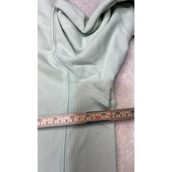 Aerie Light Green Oversized Hoodie Size Medium - Image 6