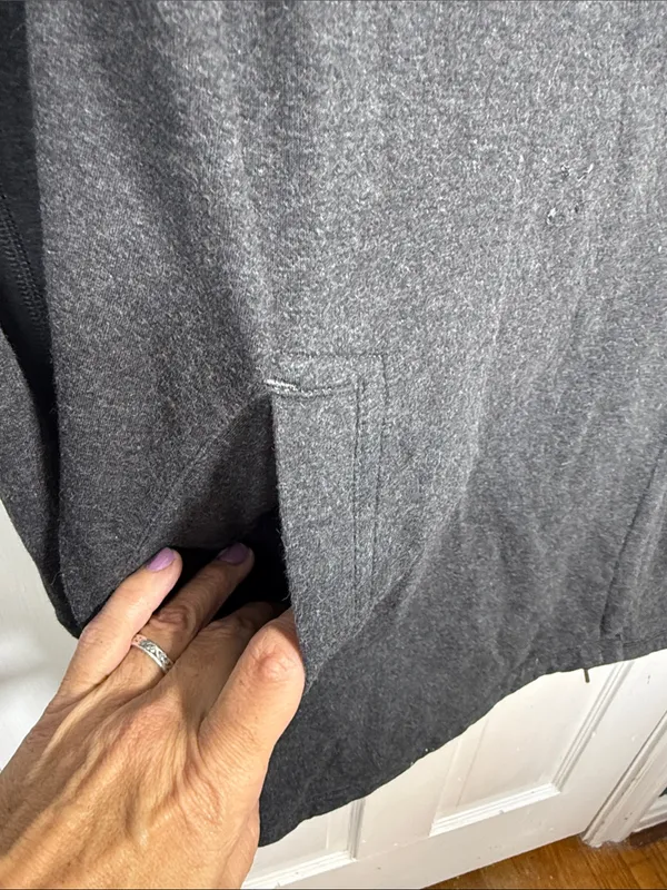 Lululemon Cozy Warm Gratitude Wrap Jacket in Heathered Black W2557 Sz 10 - Image 10