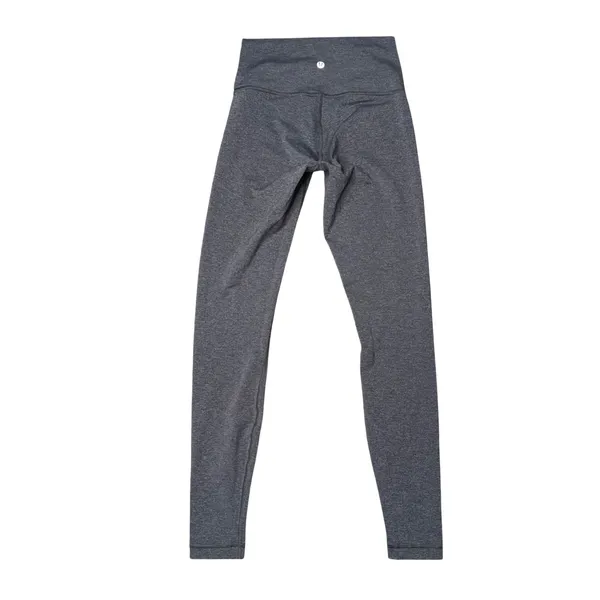 Lululemon Wunder Under Leggings Women 6 Grey Excellent High‎ Rise Luon Yoga - Image 2