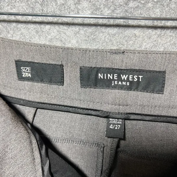 Nine West Womens‎ 4 Gray Wide Leg Dress Pants Career Workwear Trousers - Image 7