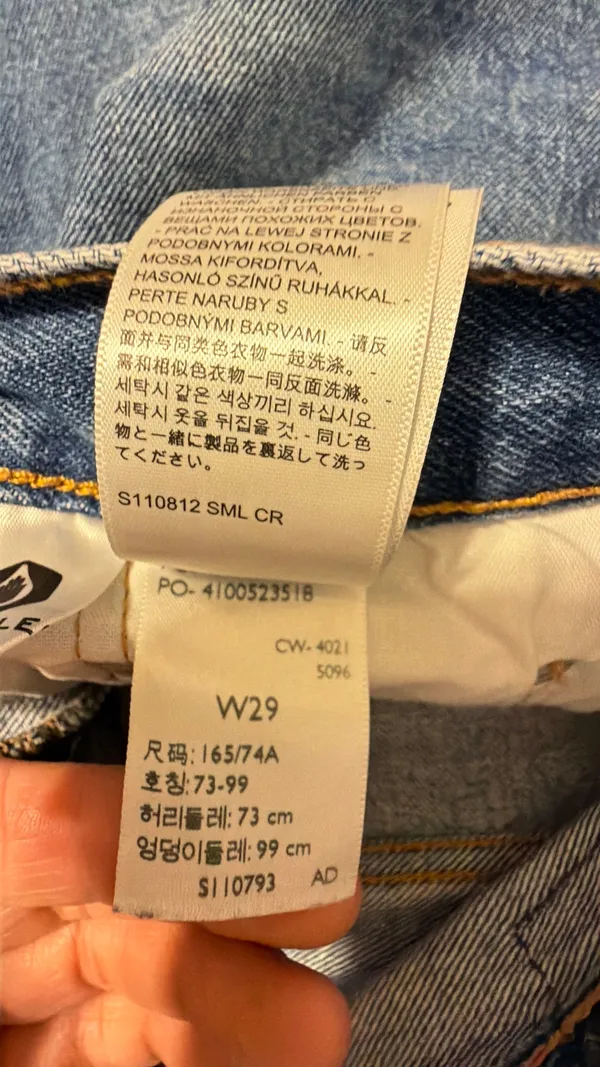 Levi's Blue Denim Jean Shorts - Image 8