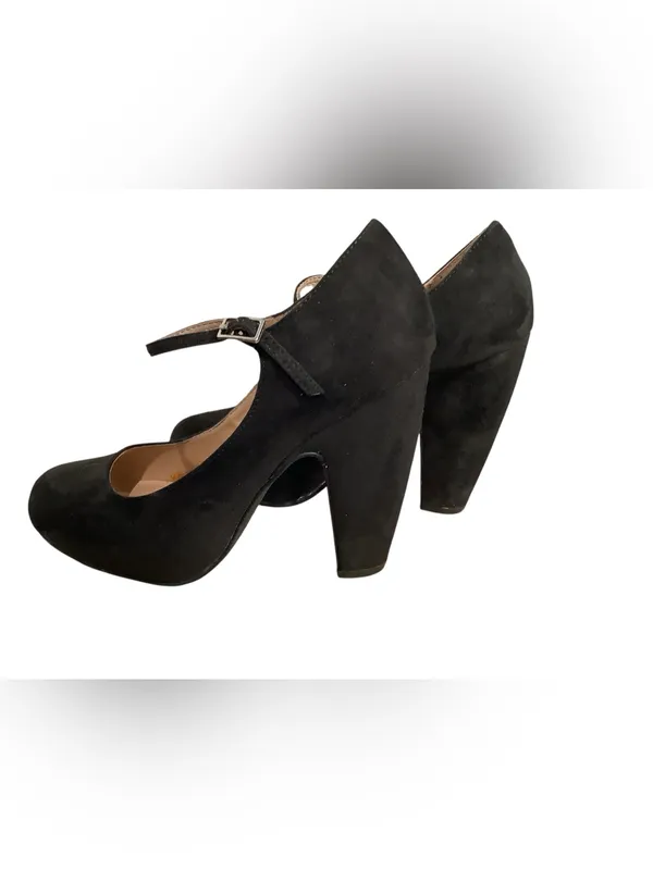 American Rag CIE Black Suede Mary Jane Block Heels WORN ONCE for 3 hours - Image 8