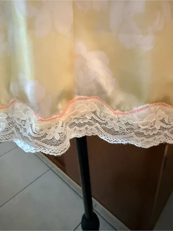 Free People Intimately Pale Yellow Lace-Trim Cami - Image 6