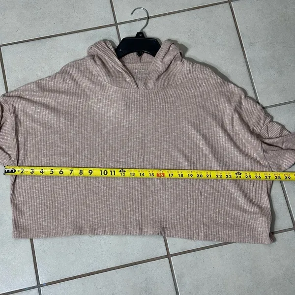 American Eagle Women Beige Hoodie Sweater Pullover Top Size Medium.‎ - Image 8