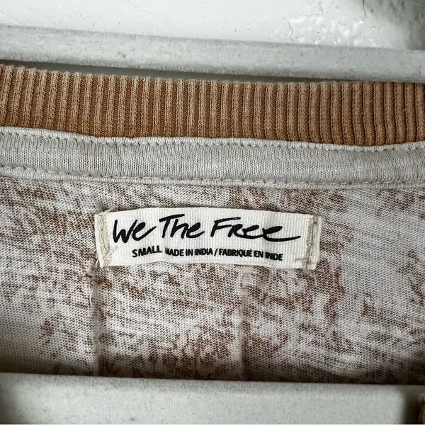 Free People True Perfection High/Low Cotton Blouse in Almond Milk Size Small - Image 4