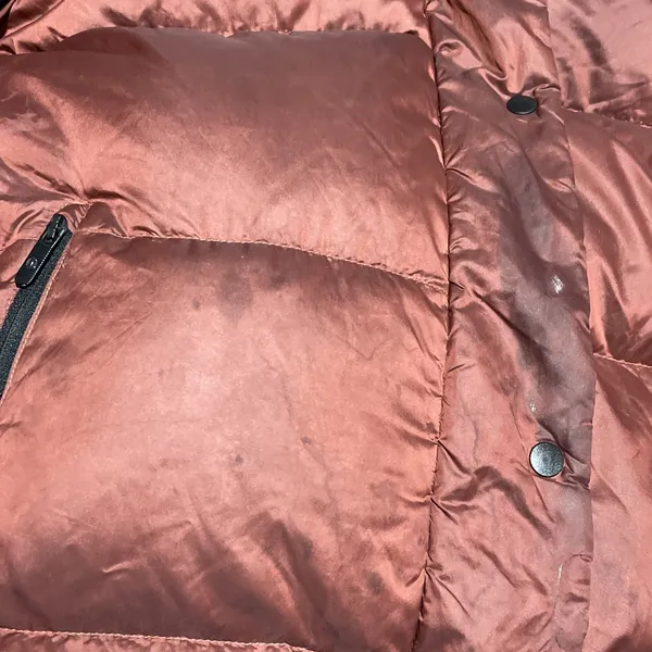 Lululemon Wunder Puff Coat Jacket Puffer 600 Down Size 4 Sunset Orange *STAINED* - Image 6