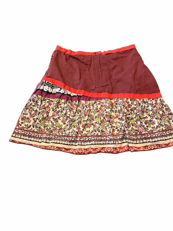 Coline Cotton Voile Lined Skirt with Indi Print Size M - Image 2
