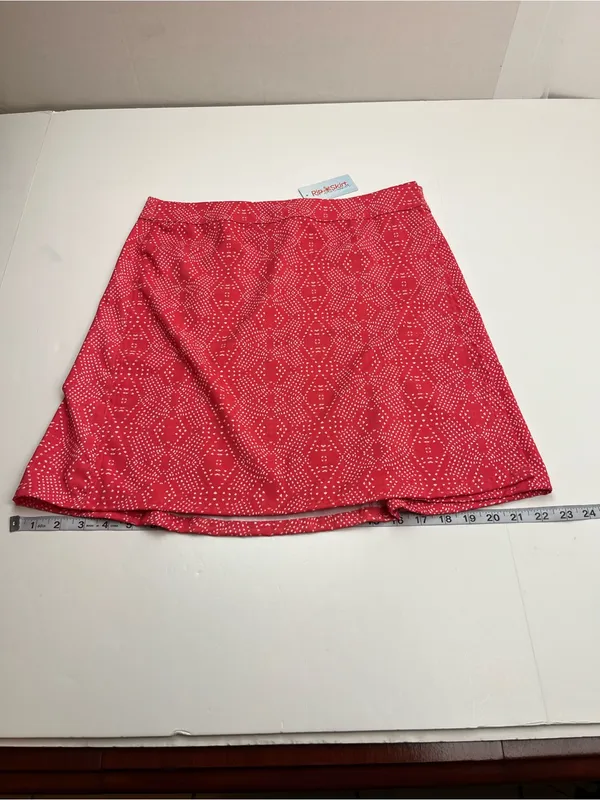 RipSkirt‎ Hawaii Boho Teaberry Pink Red Skirt Hook & Loop Medium Vacation NEW - Image 7