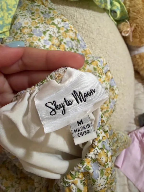 Sky to Moon Floral Cut-Out Dress - Image 3