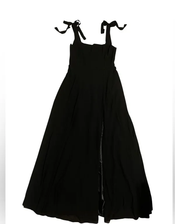 Lulu's Black Love Me Forever Tie-Strap Square Neck Maxi Dress - Image 10