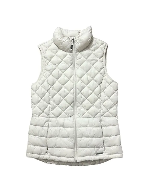 ZeroXposur Elena Quilted Vest with Pockets Full Zip White Size Small - Image 11