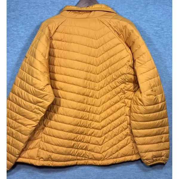 Columbia Powder Lite Jacket Womens 2X Mustard Yellow Omni-Heat Puffer WW1498 - Image 6
