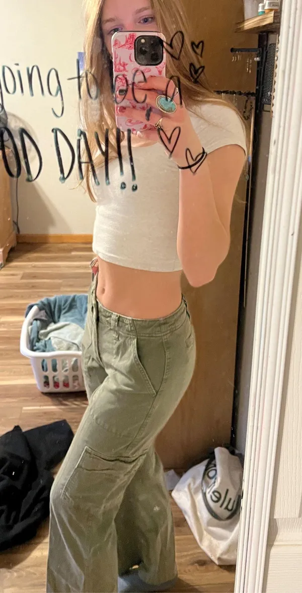 Aeropostale sage green aéropostale cargo pants - Image 5