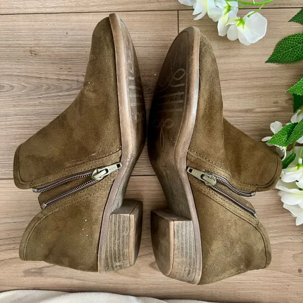 SO Olive Green Booties Brown Size 7.5 - Image 6