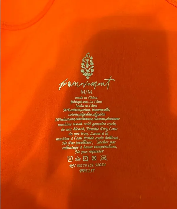 Free People Orange Tank Top - Image 3