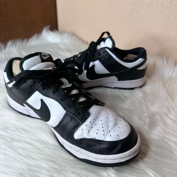 Nike Dunk Low Panda Black White Shoes Size 10 - Image 12