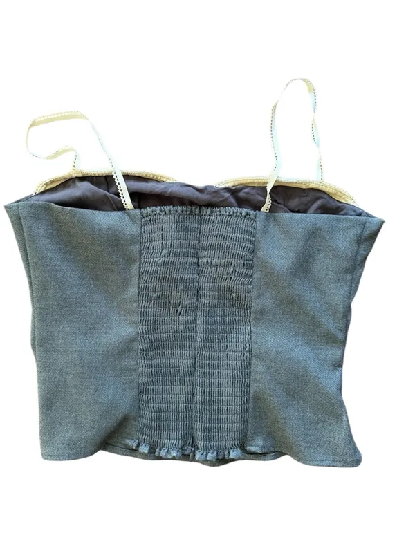 Reformation Melanie top in dark gray - Image 11