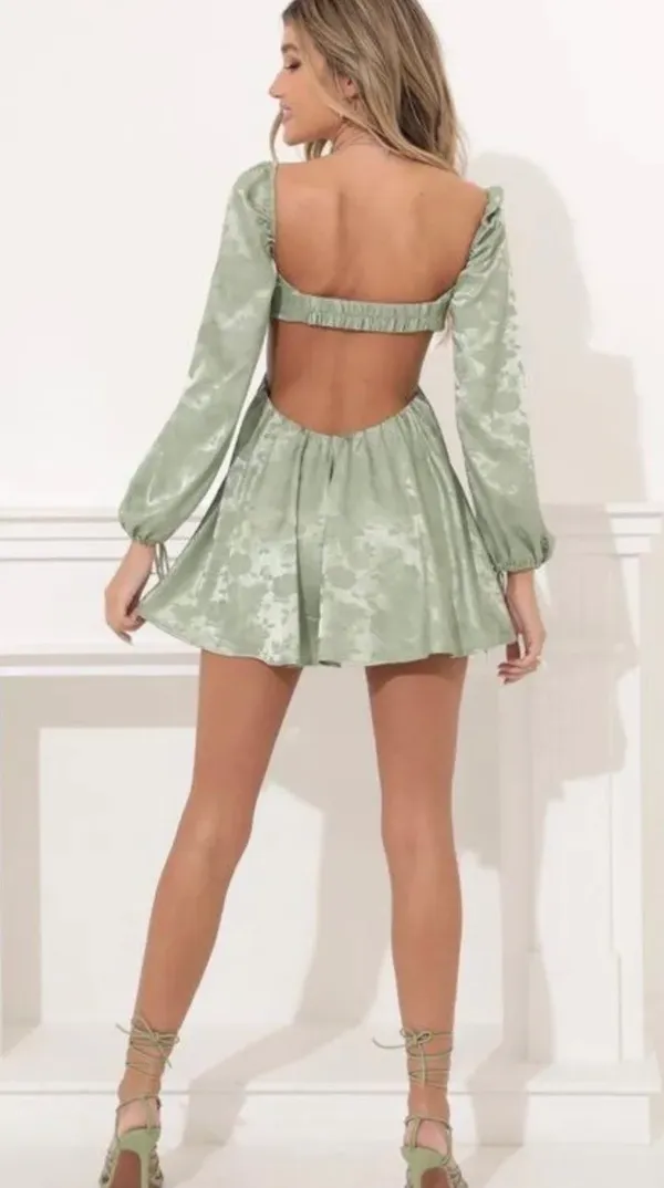Lucy in the Sky Mini Longsleeve Dress - Image 2