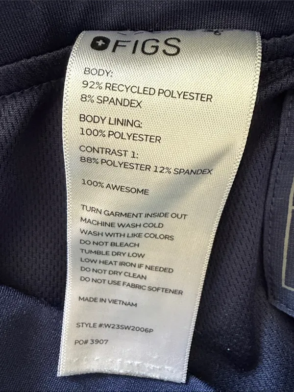 FIGS Yola Skinny Scrub Pants Small Petite Navy Blue FREEx Medical Nursing - Image 4