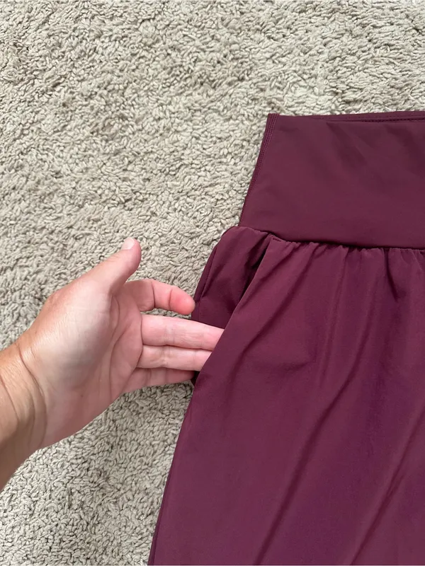Halara Breezeful High Waisted Crossover Quick Dry Resort Pants with Pockets S - Image 4