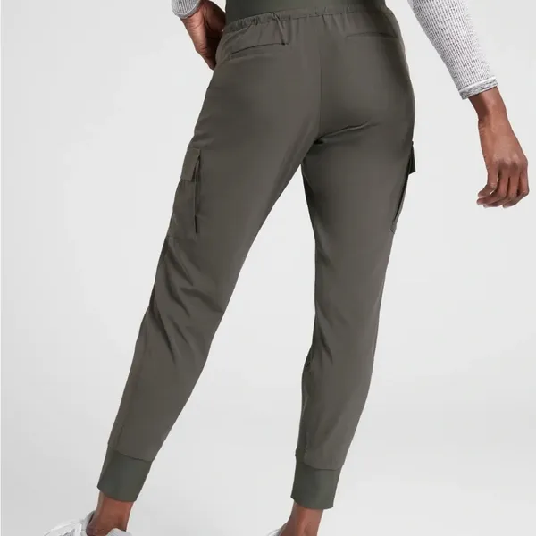 Athleta Sutton Jogger Pant, Arbor Olive SIZE 8 - Image 2