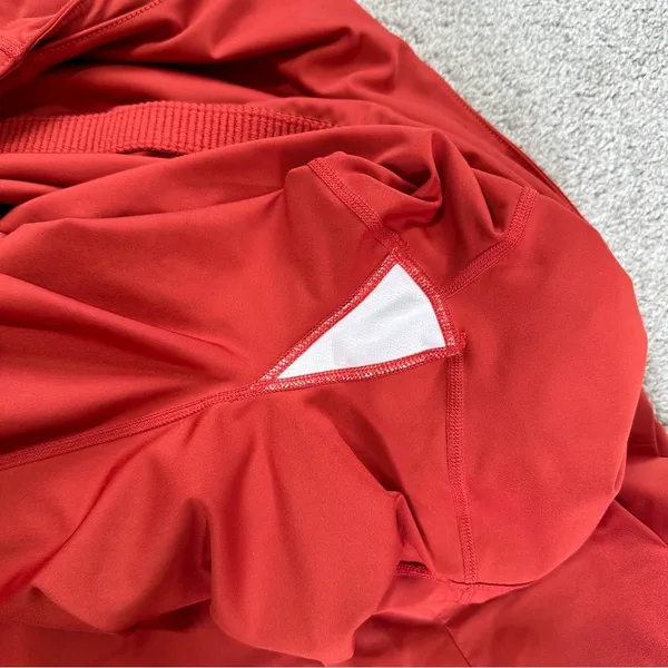 Nike Womens Bliss Luxe Training Dress Sleeveless Built in Short Tennis Orange 1X - Image 9