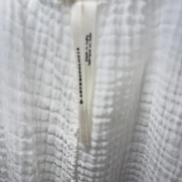 Anthropologie XL White Sleeveless Tie Front Cover Up Tunic Cottagecore Boho Chic - Image 7