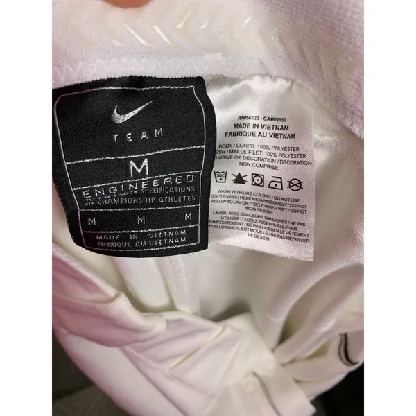 Nike Team Womens M White Softball Baseball Pants Reinforced Knee Belt Loop - Image 11