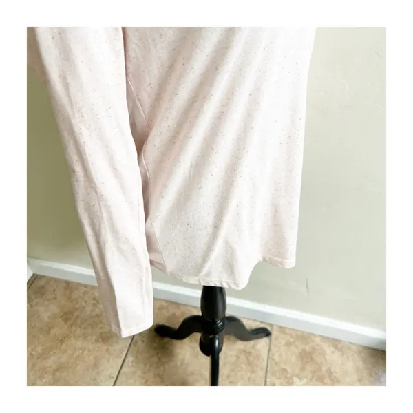 Carhartt Top Women's Medium Pink Speckled Relaxed Fit V-Neck Long Sleeve Classic - Image 9