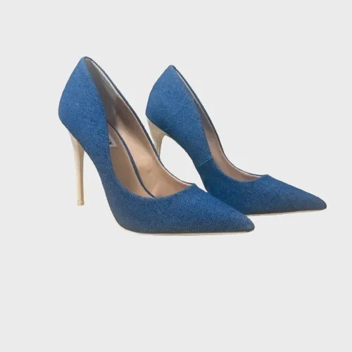 NWOB Steve Madden Denim Pumps 8.5 - Image 4