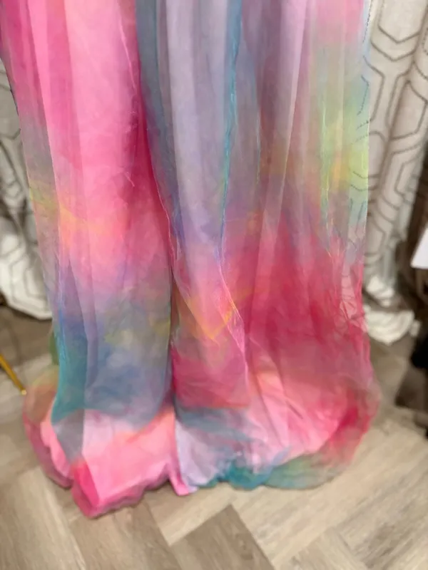 Hutch Anthropologie Rainbow Tulle Pixie Gown High Low Party Dress Size 10 - Image 9
