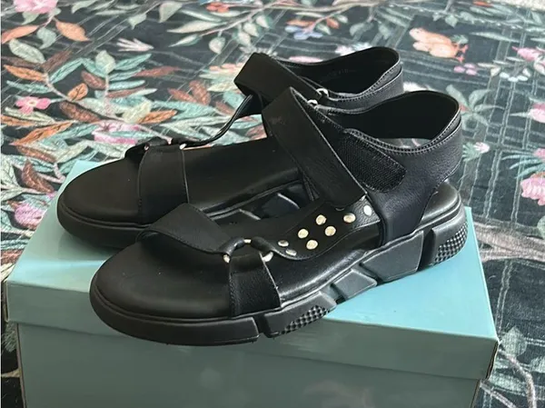 Dirty Laundry Black Studded Sandals - Image 2