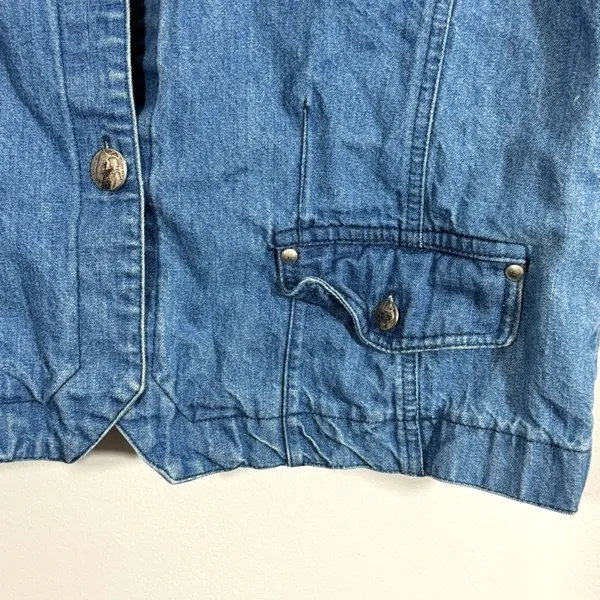 Vintage Original Russ Sport Company Denim Vest - Image 4