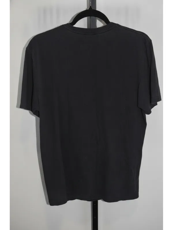 Adidas Kansas Jayhawks KU Black Mascot Logo T-Shirt Size Large Short Sleeve - Image 2