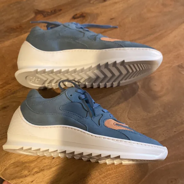 Filling Pieces Blue and Orange Sneakers Casual Athletic Design - Image 2