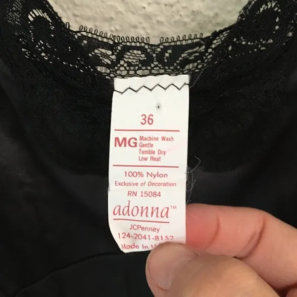‎Vintage black chemise slip dress 34* - Image 8