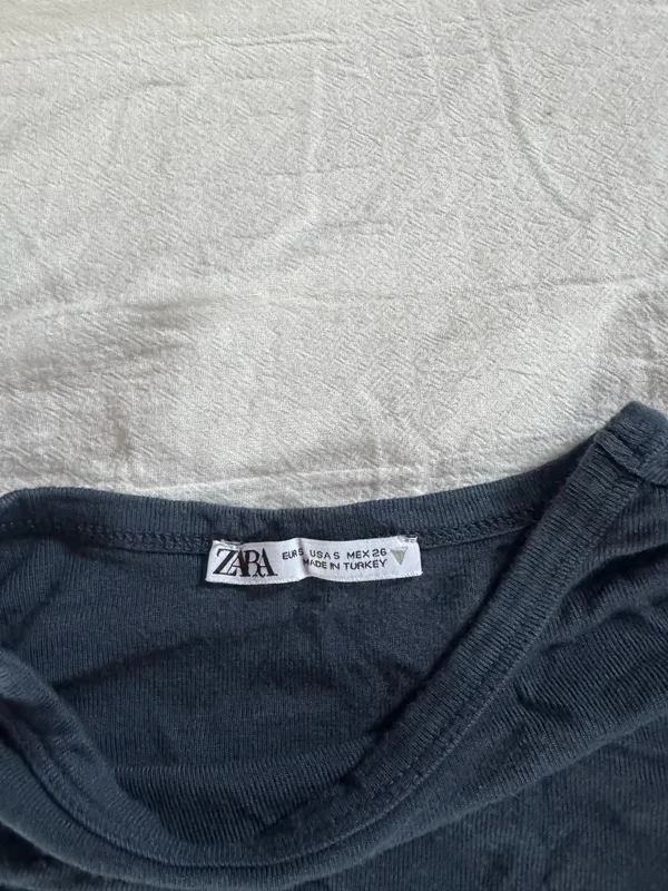 ZARA Top Crop Navy - Image 2