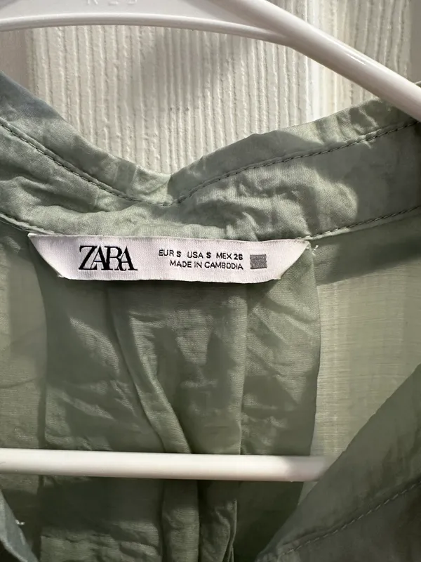 ZARA Sheer Button Down - Image 5