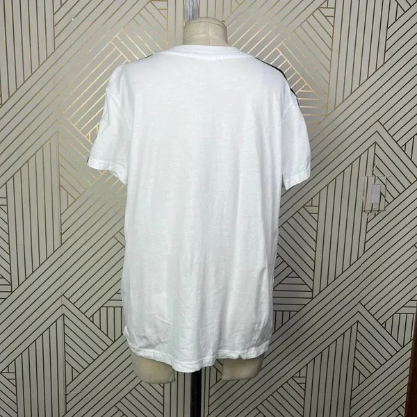 n:Philanthropy Verbena Stripe Shoulder T-Shirt in White Size US‎ Medium - Image 10